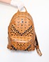 Large Studded Stark Backpack, front view